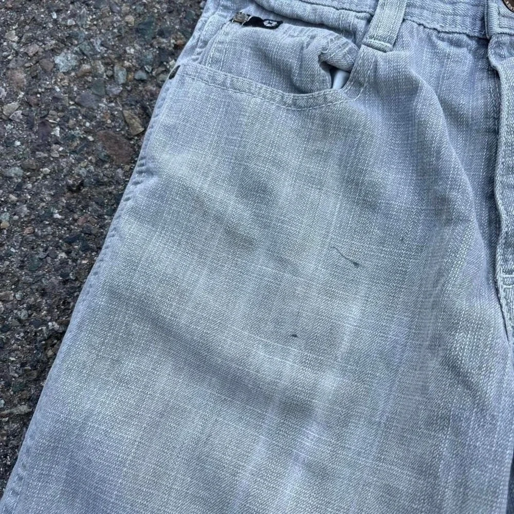 Vintage Southpole Youth Jean Shorts Jorts Size 8 Black Tab